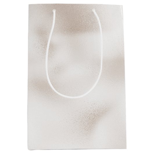 Pearl White Christmas Medium Cadeauzakje (Voorkant)