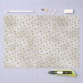 Pearl White Gold Glitter Sparkle Stars Tissuepapier (Craft)