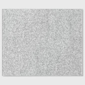Pearl White Luxe Silver Glitter Cadeaupapier (Vlak)