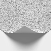 Pearl White Luxe Silver Glitter Cadeaupapier (Hoek)