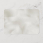 Pearl White Luxe Wedding RSVP Informatiekaartje (Achterkant)