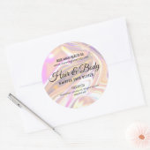Pearlescent Holographic Beauty Cosmetic Label (Envelop)