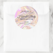 Pearlescent Holographic Beauty Cosmetic Label (Tas)