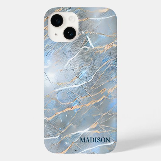 Pearlescent marmer Stone Case-Mate iPhone Case (Achterkant)