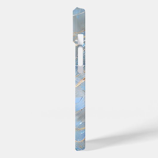 Pearlescent marmer Stone Case-Mate iPhone Case (Achterkant / Links)