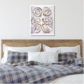 Pearlescent Oyster Art Canvas Wall Art Decor  (Insitu (Slaapkamer))