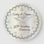 Pearls and Diamonds 30th Wedding Jubileum Grote Klok (Voorkant)