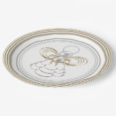 Pearls and Gold - Metallic kerstengel uit Joy Papieren Bordje (Gekanteld)