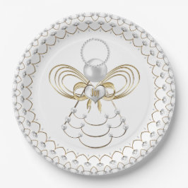 Pearls and Gold - Metallic kerstengel uit Joy Papieren Bordje