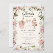 Pearls and Prosecco Bridal Kaart (Voorkant)
