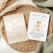 Pearls and Prosecco Bridal Shower  Bedankkaart