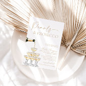 Pearls and Prosecco Bridal Shower, Brunch & Bubbly Kaart