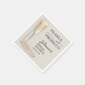 Pearls and Prosecco Bridal Shower Servet (Hoek)