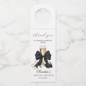 Pearls and Prosecco Bridal Shower Thank you Flessenhanger (Voorkant)