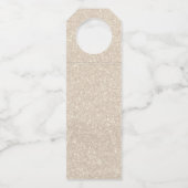 Pearls and Prosecco Bridal Shower Thank you Flessenhanger (Achterkant)