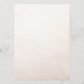 Pearls and Prosecco Whimsical Chic Menu Cards (Achterkant)