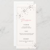 Pearls-baby shower menu (Voorkant / Achterkant)