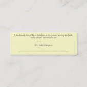 Pearls bladwijzer mini visitekaartje (Achterkant)