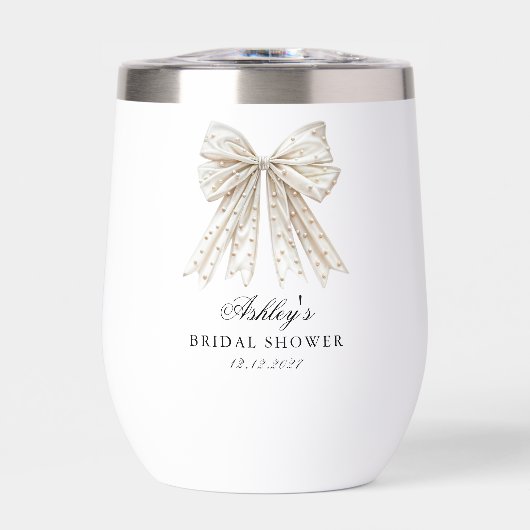 Pearls Bow Ze bindt de knoop Vrijgezellenfeest (Voorkant)