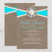 Pearls Bridal Shower Invitations Kaart (Voorkant / Achterkant)