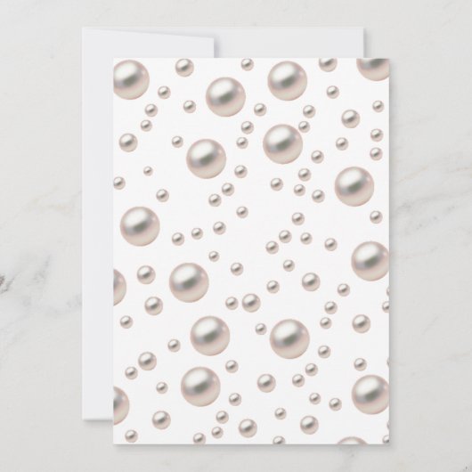 Pearls Bruiloft schoen spel vrijgezellenfeest spel Aankondiging (Achterkant)