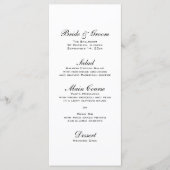 Pearls, Diamond Ring and Blue Lace Wedding Menu (Voorkant)