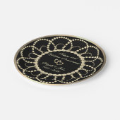 Pearls Diamonds 50th Wedding Anniversar Papieren Bordje (Gekanteld)