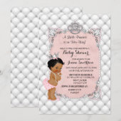 Pearls Diamonds Ethnic Princess Baby Girl Glam Kaart (Voorkant / Achterkant)
