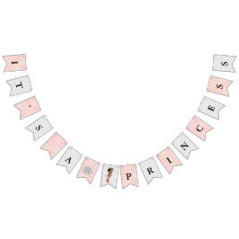 Pearls Diamonds Ethnic Princess Baby Girl Glam Vlaggetjes