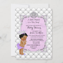 Pearls Diamonds Ethnic Princess Baby Girl Lavender Kaart