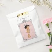 Pearls Diamonds Princess Baby Girl Blush Pink Bedankzakje (Gezegeld)