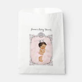 Pearls Diamonds Princess Baby Girl Blush Pink Bedankzakje