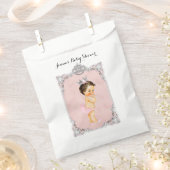 Pearls Diamonds Princess Baby Girl Blush Pink Bedankzakje (Geknipt)