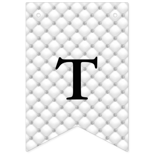 Pearls Diamonds Princess Crown Baby Girl Glam Vlaggetjes (Tweede vlag)