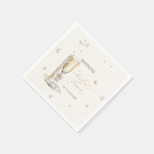 Pearls Elegant Bow Vrijgezellenfeest Servet (Hoek)