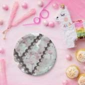 Pearls en Flowers Paper Borden Papieren Bordje (Feest)