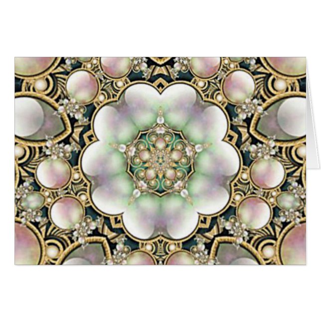 Pearls en Gold Kaleidoscoop (Voorkant Horizontaal)