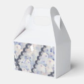 Pearls en Light Blue Hydrangeas Favor Box Bedankdoosjes (Voorkant Zijde)