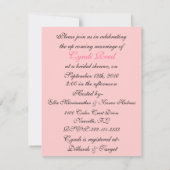 Pearls en Rozen Bridal Shower Invitation Kaart (Achterkant)