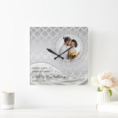 Pearls en satin vierkante klok (Huis)