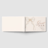 Pearls Gold Bow Girl Baptism Gastenboek (Volledig)