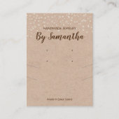 Pearls Handmade Earning and Ketting Kraft Display Visitekaartje (Voorkant)