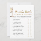 Pearls kent de bruid echt het bruidegom spel kaart (Voorkant)