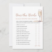 Pearls kent de bruid echt het bruidegom spel kaart (Voorkant)