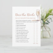 Pearls kent de bruid echt het bruidegom spel kaart (Staand voorkant)