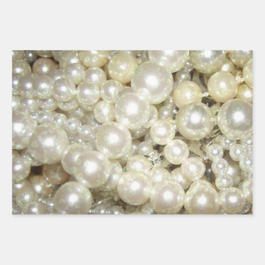 Pearls met Gold Design Inpakpapier Vel (Voorkant)