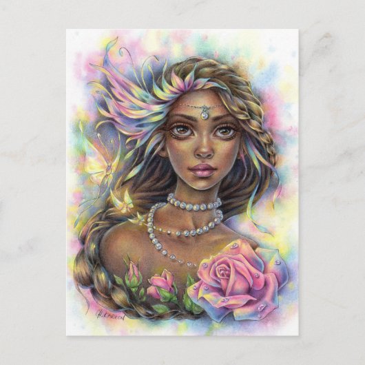 Pearls of Life Fairy Briefkaart (Voorkant)