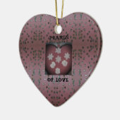Pearls of Love Keramisch Ornament (Links)