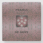 Pearls of Love Stenen Onderzetter (Voorkant)