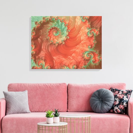 Pearls of the Southwest Fractal Art Canvas Afdruk (Insitu (Woonkamer))